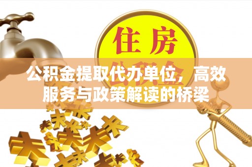丹棱公积金提取代办单位，高效服务与政策解读的桥梁