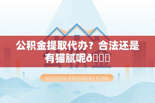 丹棱公积金提取代办？合法还是有猫腻呢😏