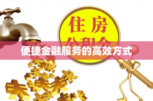 丹棱便捷金融服务的高效方式